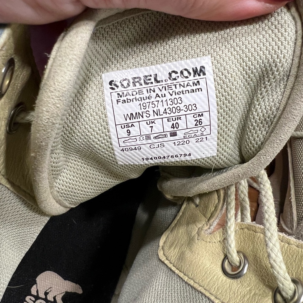 Sorel Light Tan Lace-Up Boots - Picture 3 of 4
